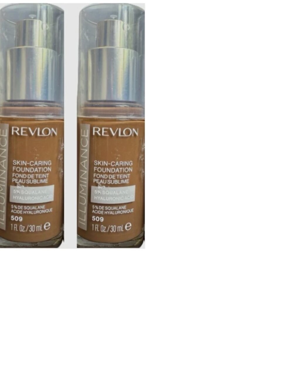 REVLON ILLUMINANCE Liquid Foundation Makeup #509 2PK 30oz EACH
